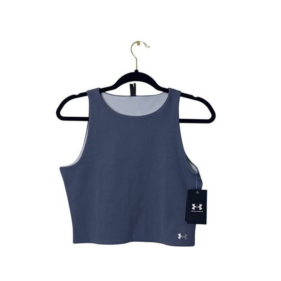 Under Armour Other - Under Armour Womens Blue Sleeveless Crop Top M